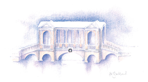 Christmas cards of Bath